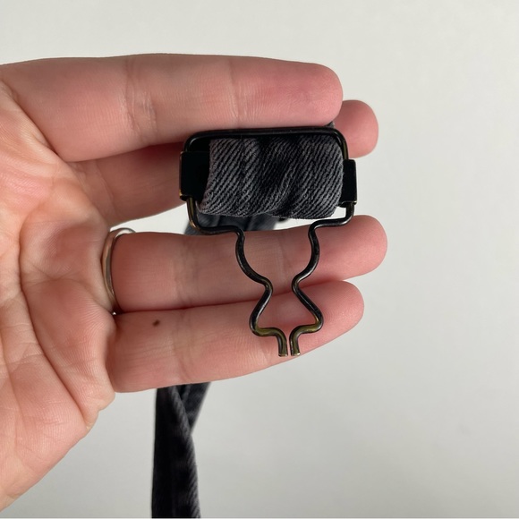 Madewell Faded Black Tall Skinny Denim Overalls Size Small - Picture 5 of 8